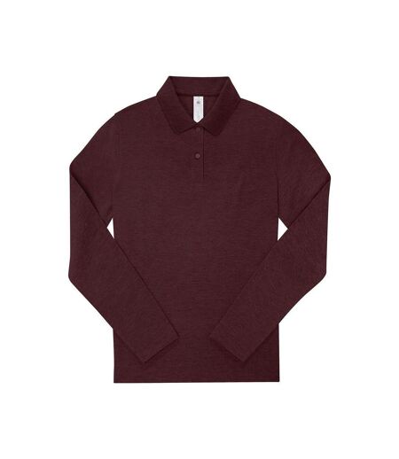 Polo Manches Longues My Polo Femme Bordeaux Chiné B&C