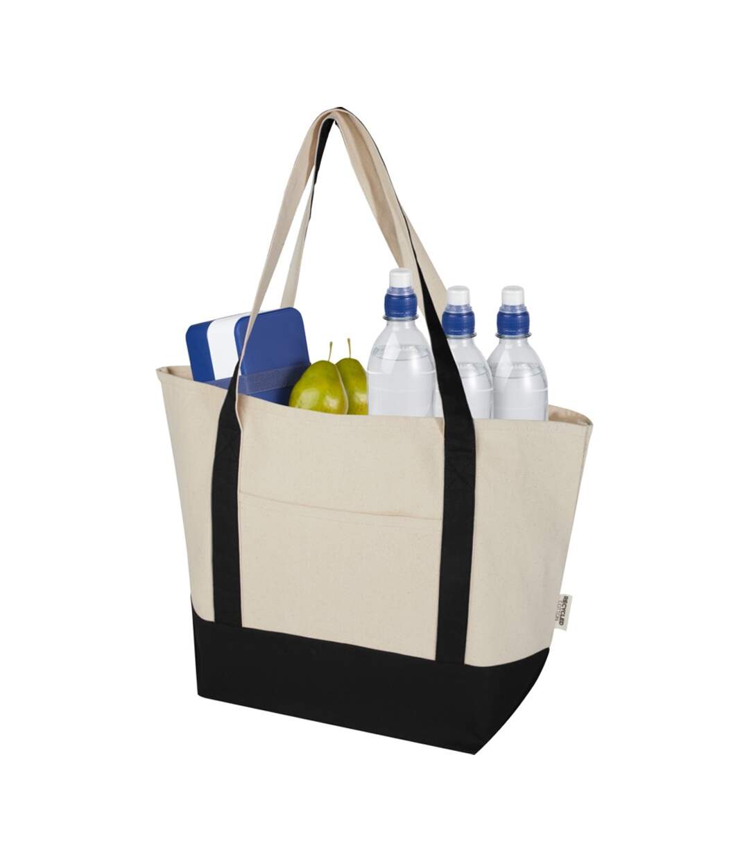 Sam Recycled Cotton 15l Tote Bag One Size Solid Black Natural Generic-2