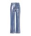 Womens/ladies Soho Metallic 5 Pockets Trousers Blue AmyLynn-2