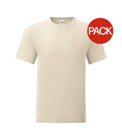 T-shirt iconic hommes beige Fruit of the Loom