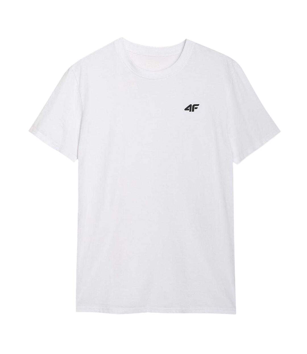 Mens Small Logo T-shirt White 4F-1