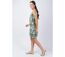 Robe coton femme kaki CHRISTINA imprimé fleur Coton Du Monde-2