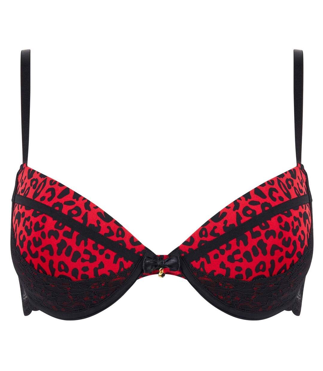 Soutien-gorge push-up noir/rouge Midnight-1