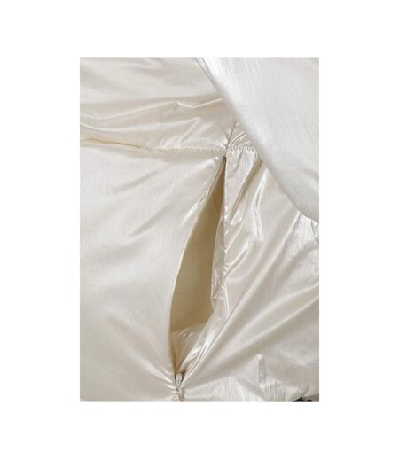 Doudoune Matelassée Motif/style Métallisé Femme Blanc Minoti