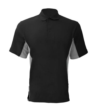 Polo à manches courtes homme noir/gris/blanc GAMEGEAR