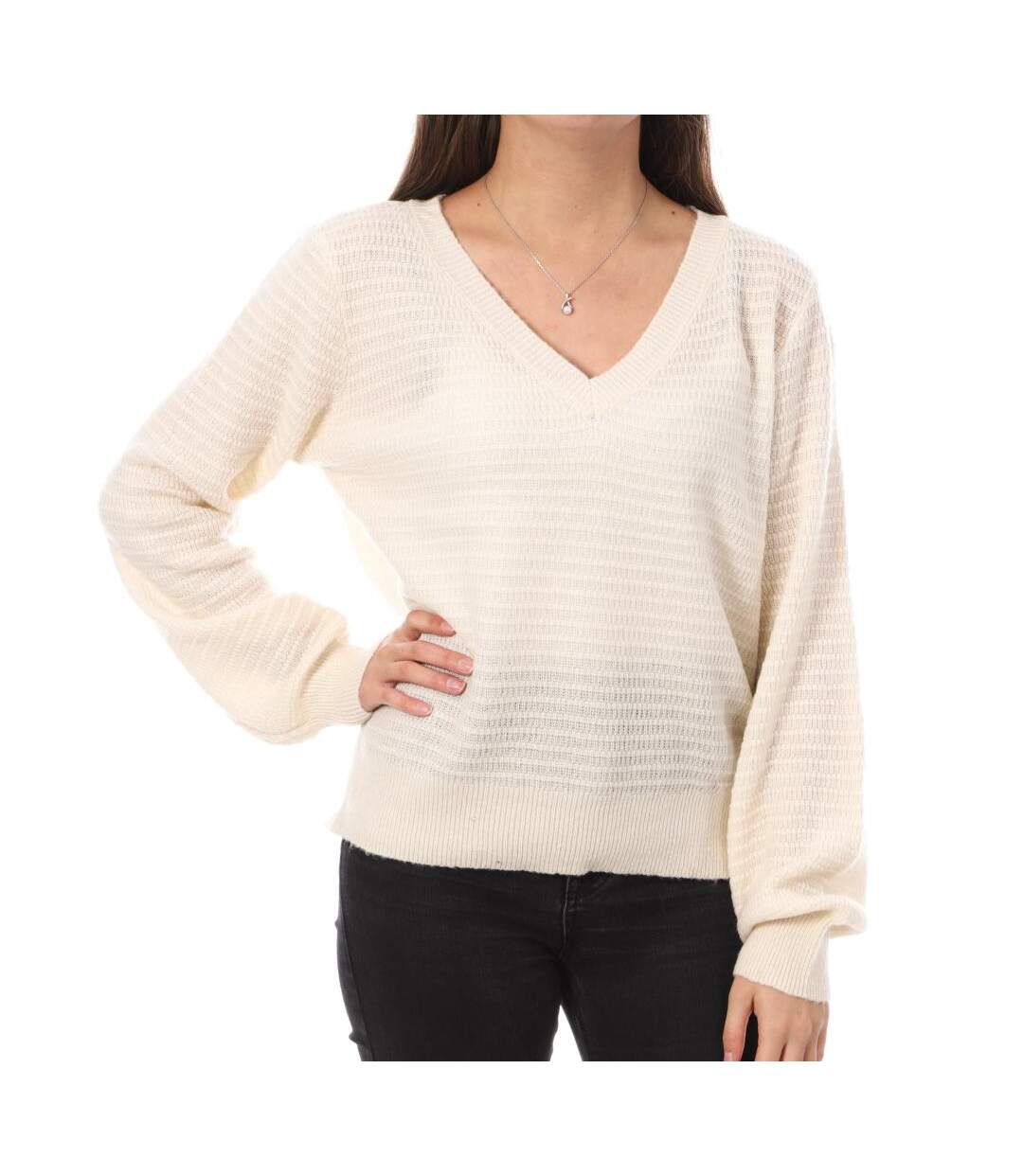 Pull Écru Femme Vero Moda Parker - S