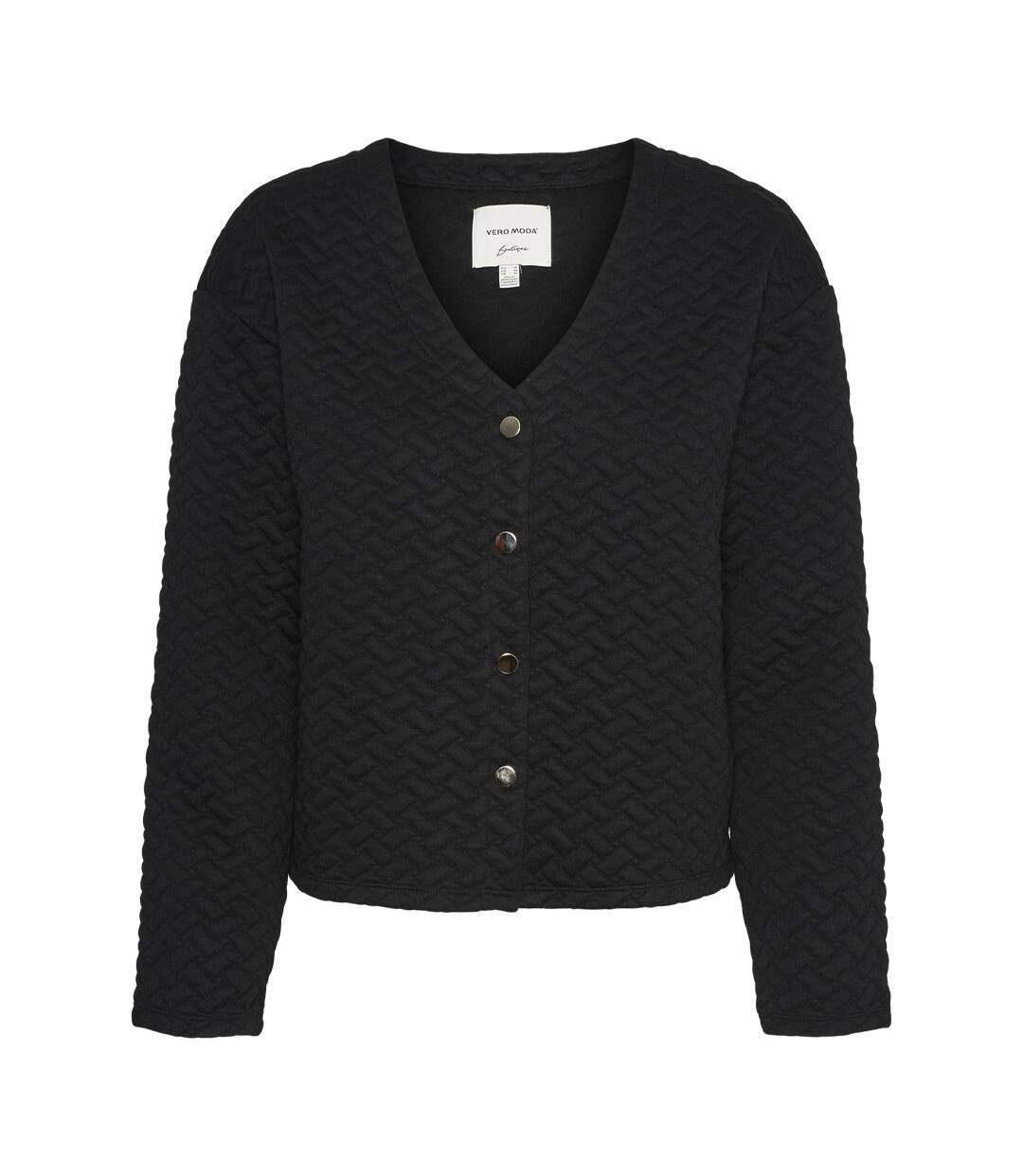 Gilet noir femme vero moda vinnie - l-3