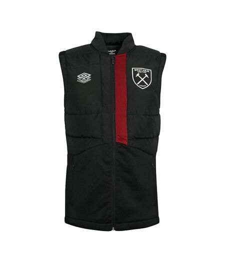Umbro Mens 23/24 West Ham United FC Vest (Black/New Claret)