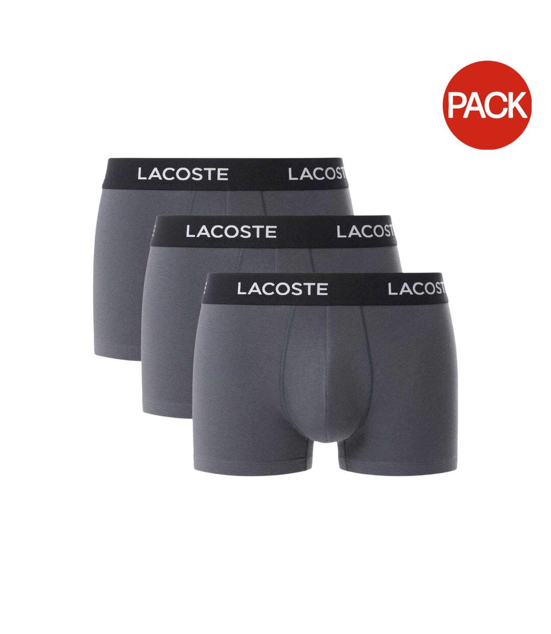 Lot De 3  Boxers Homme Gris Lacoste-2