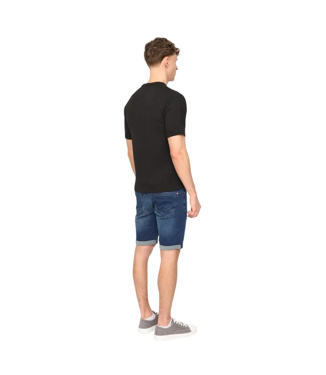 Mens Mataso Knitted T-shirt Black Duck And Cover-3