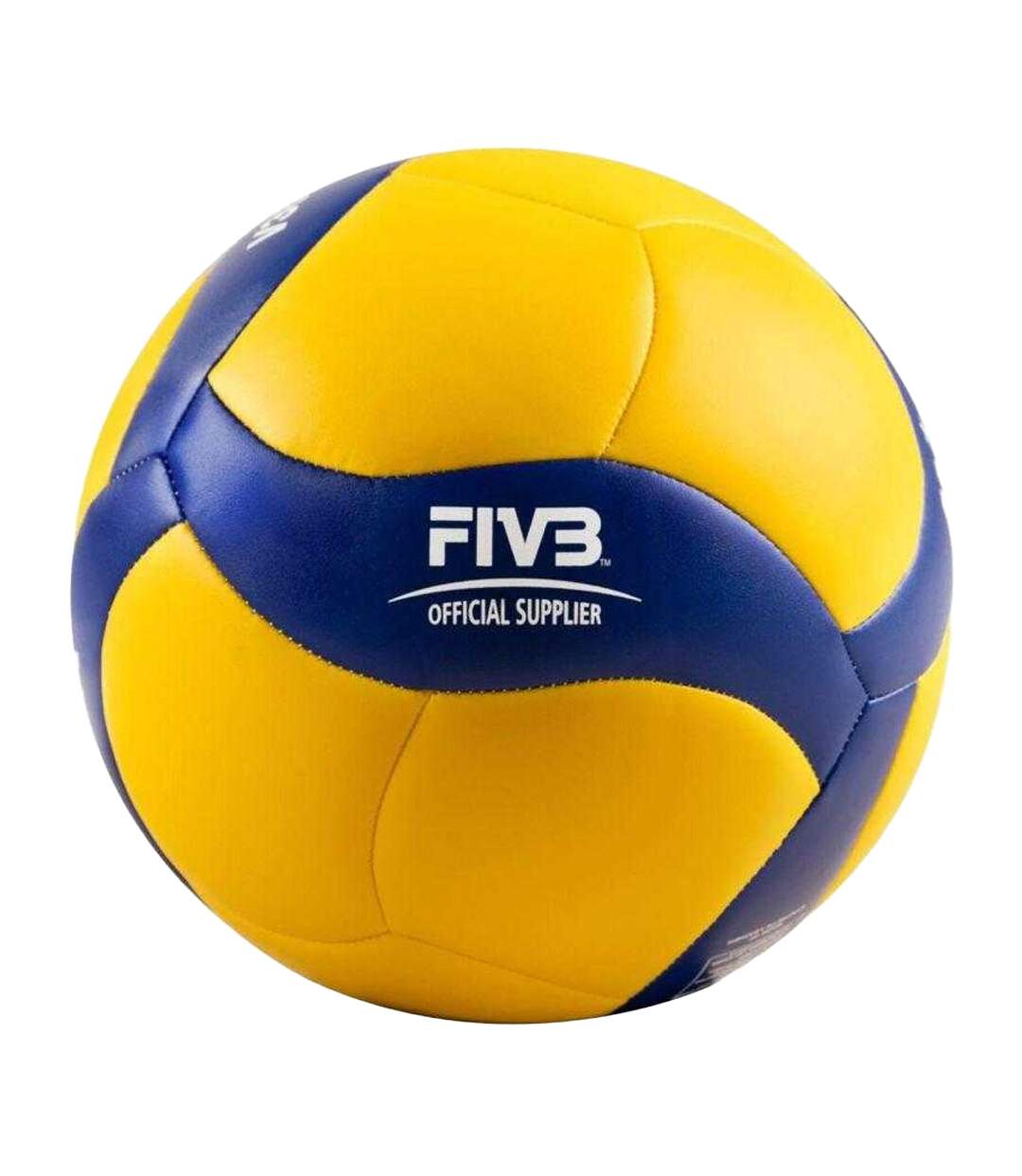 Ballon De Volley-ball Motif/style Logo V360w-sl Taille 5 Bleu Jaune Mikasa-2