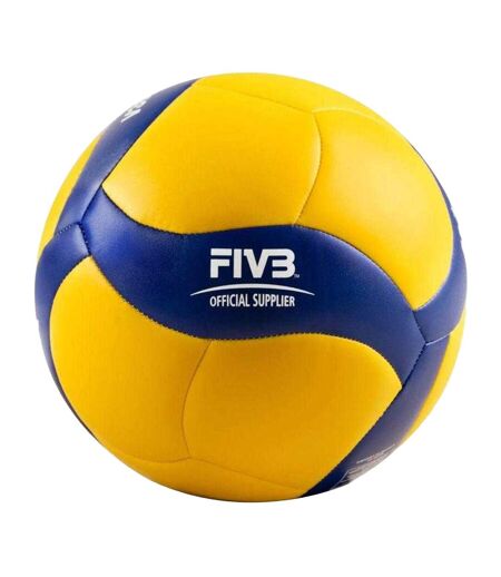 Ballon De Volley-ball Motif/style Logo V360w-sl Taille 5 Bleu Jaune Mikasa