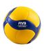 Ballon De Volley-ball Motif/style Logo V360w-sl Taille 5 Bleu Jaune Mikasa-2