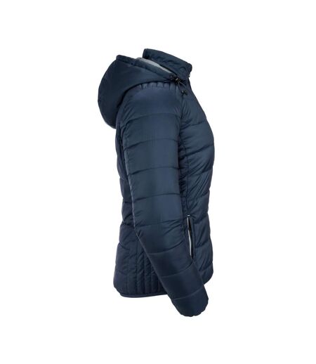 Russell Womens/Ladies Ladies Hooded Nano Jacket (French Navy)