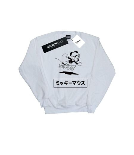 Disney Sweat femme/femme Mickey Mouse Skating (Blanc) - UTBI28250