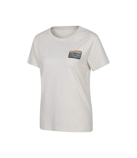 Womens/ladies Inverness Relaxed Fit Short-sleeved T-shirt Beige Mountain Warehouse