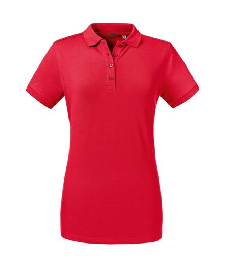 Russell Womens/Ladies Tailored Stretch Polo (Classic Red)
