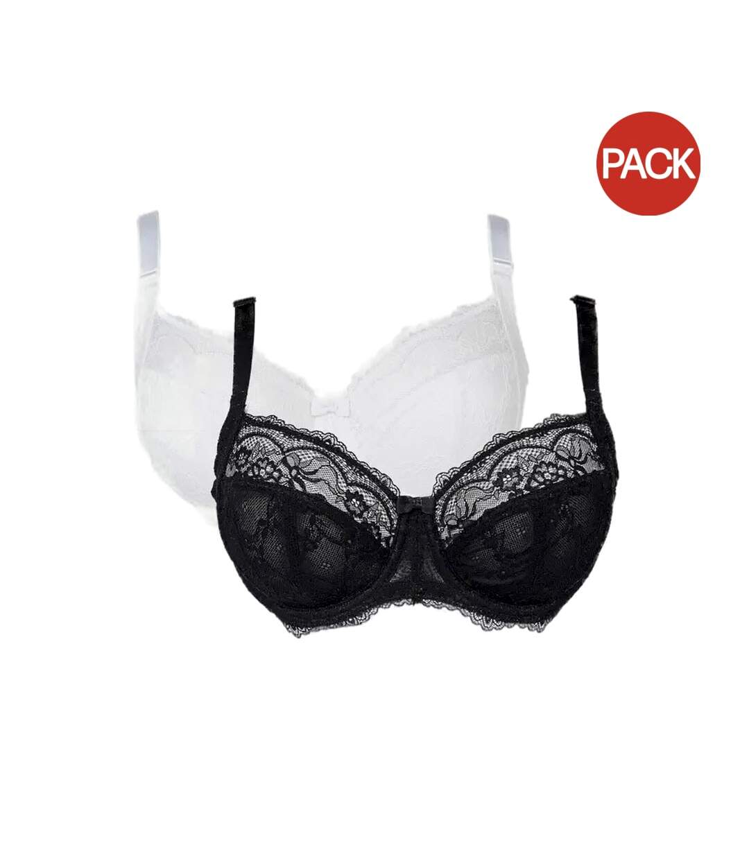 Soutien-gorges femme noir / blanc Gorgeous-1