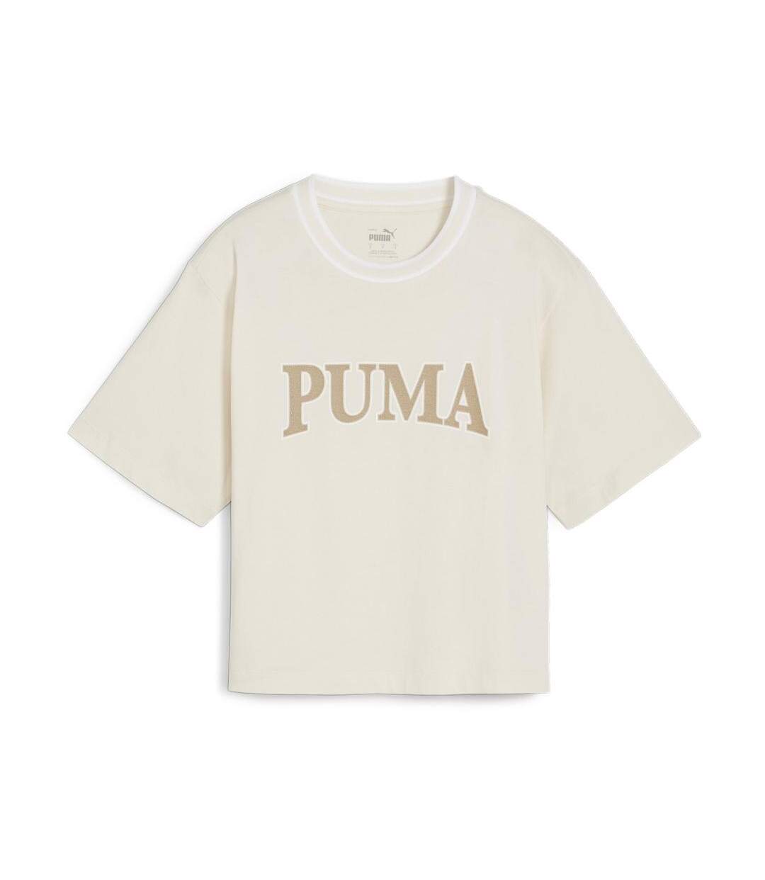 T-shirt beige femme puma squad-1