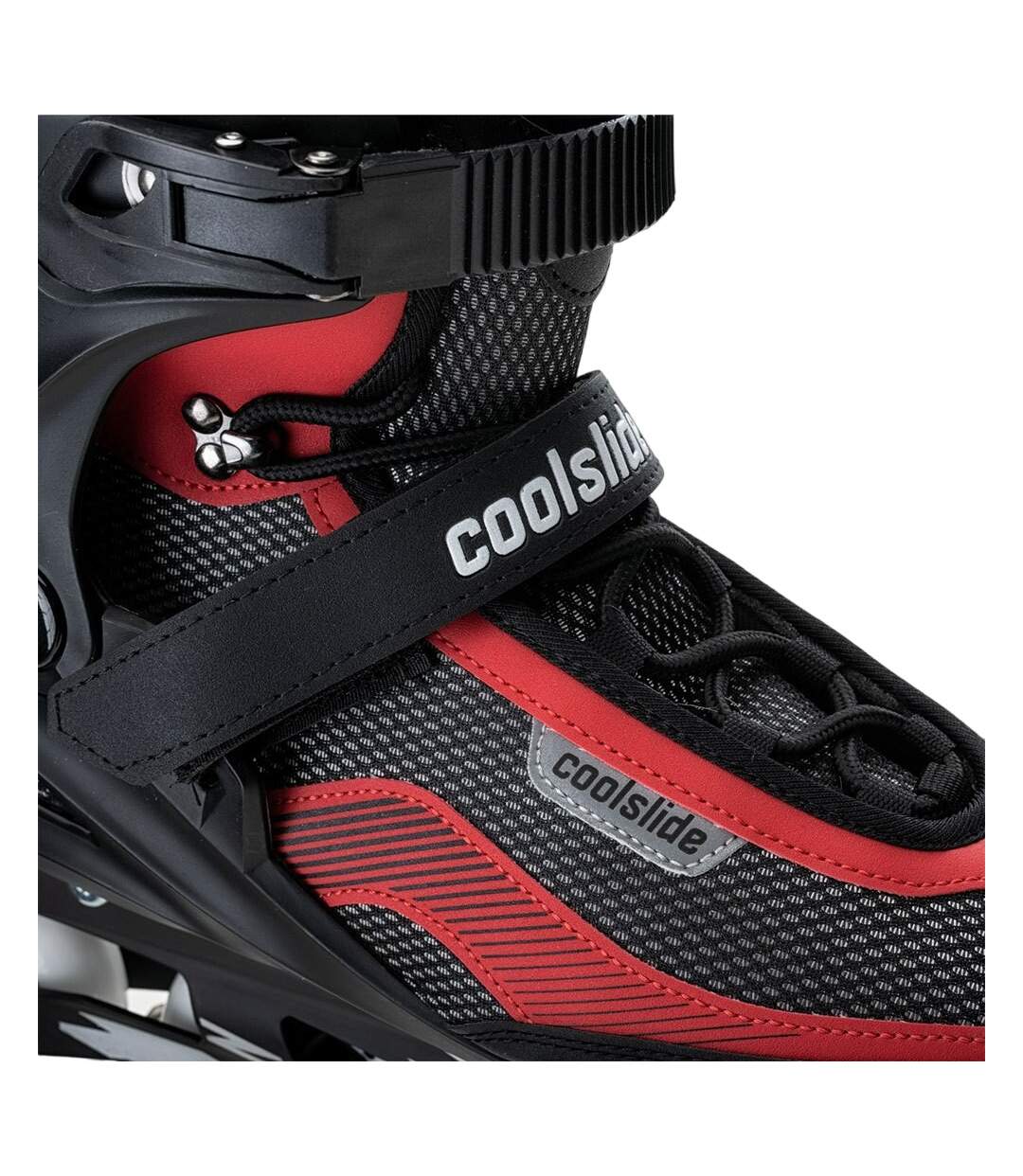 Patins À Roulettes Alignées Roma Homme 43 Fr Noir Rouge Coolslide-3