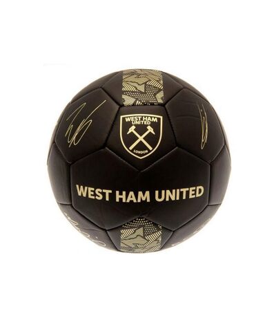 West Ham United FC - Ballon de foot PHANTOM (Noir / Doré) (Taille 5) - UTBS3496