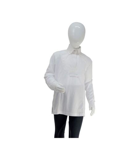 HyFASHION Womens/Ladies Dedham Long Sleeved Tie Shirt (White)