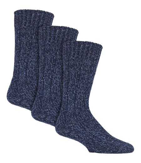 Country Pursuit - 3 Paires Homme Chaussettes Laine Bottes Rembourré