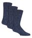 Country Pursuit - 3 Paires Homme Chaussettes Laine Bottes Rembourré