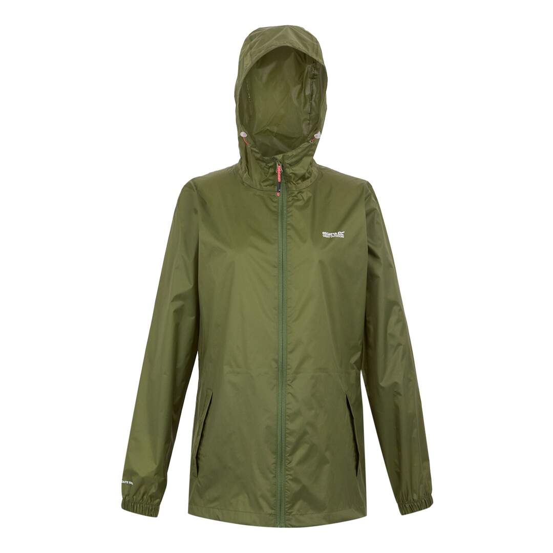 Womens/ladies pack it iii waterproof jacket nephrite green Regatta-1