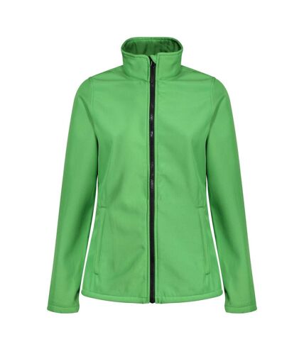 Regatta Standout Womens/Ladies Ablaze Printable Soft Shell Jacket (Extreme Green/Black)