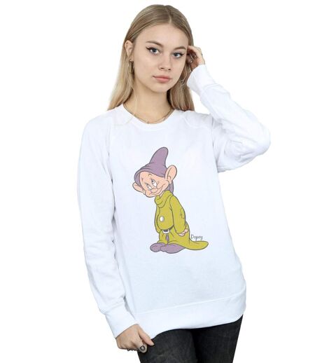 Disney Sweat-shirt classique Dopey Femmes/Dames (Blanc) - UTBI12356