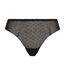 Tanga à pois cousus en lurex Shiny Mesh