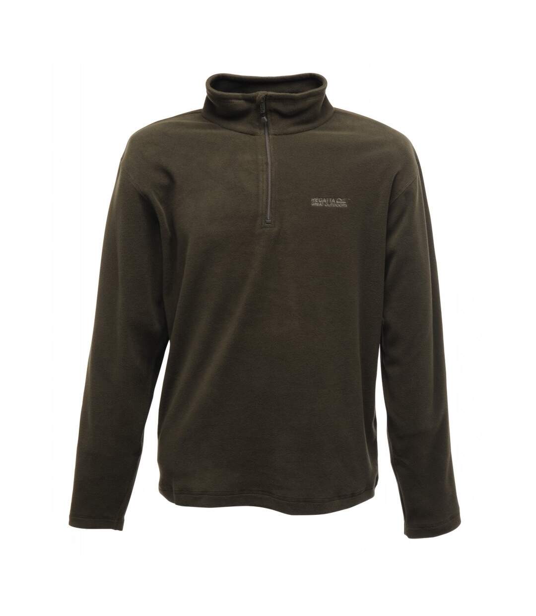Regatta Great Outdoors Mens Thompson Half Zip Fleece Top (Black) - UTRG1390-2