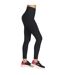 Womens/ladies go flex ribbed leggings black Skechers-3