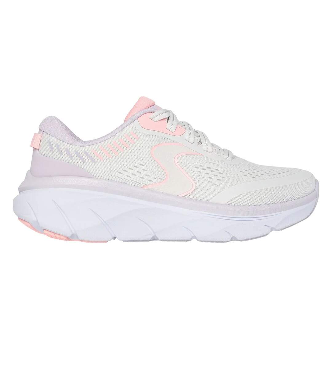 Womens/ladies D´lux Walker 2.0 Active Pace Trainers Off White Pink Skechers-3