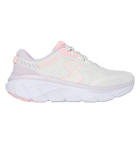 Womens/ladies D´lux Walker 2.0 Active Pace Trainers Off White Pink Skechers