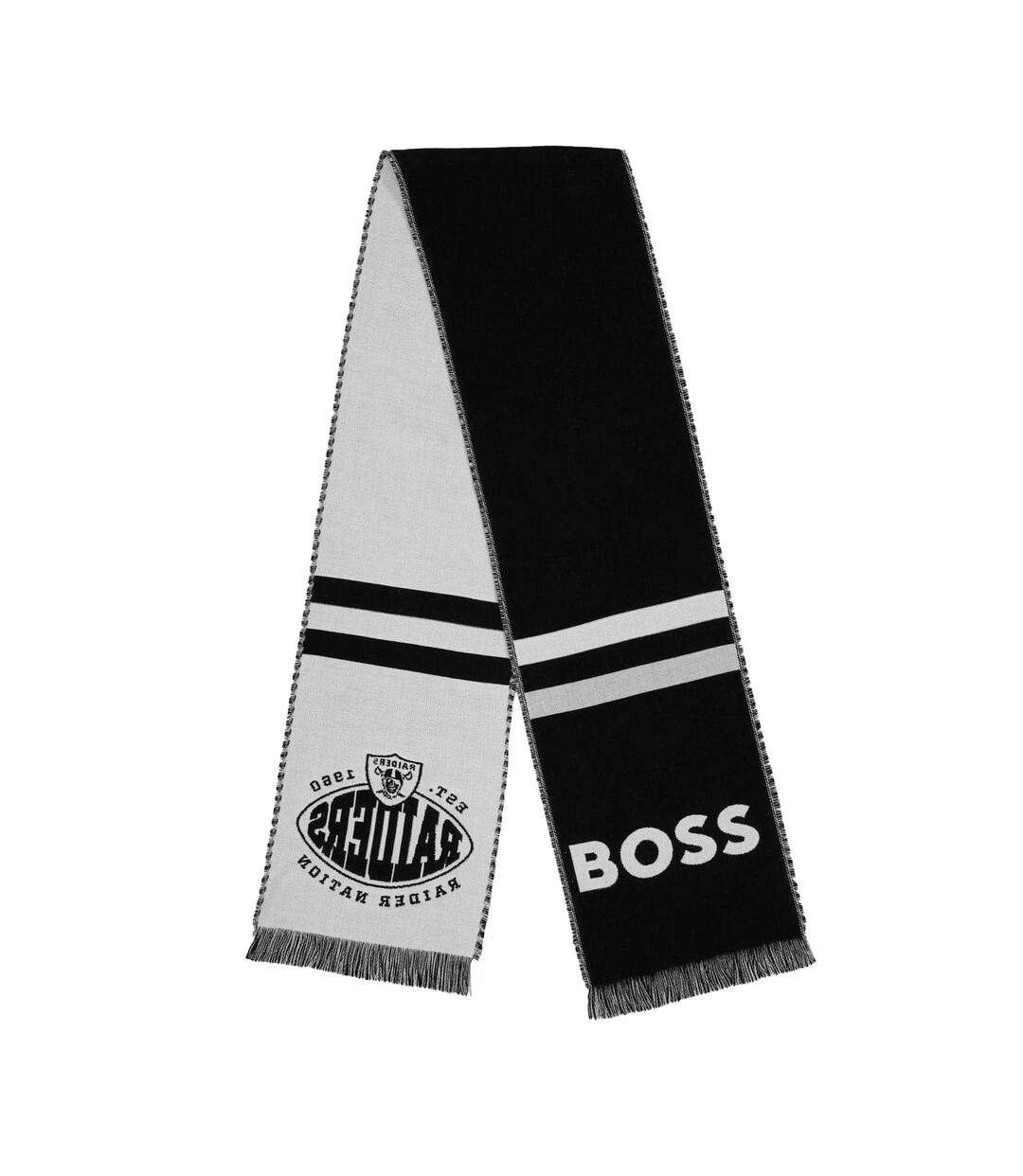 Las Vegas Raiders Scarf One Size Black Boss-1