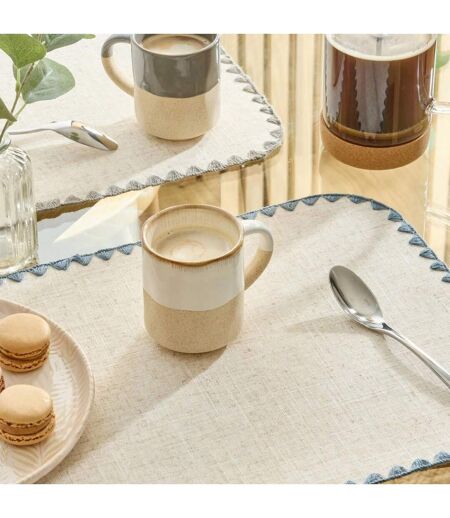 Lot de 6 Mugs en Faïence Kate 20cl Blanc