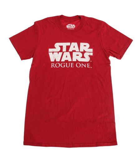 Star Wars Rogue One Official Big Chest Logo Burgundy T-Shirt (Burgundy) - UTTF447