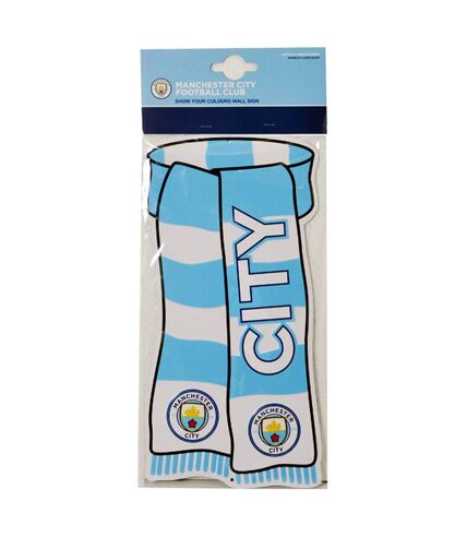 Manchester City FC - Panneau officiel (Bleu ciel / blanc) (One Size) - UTSG15736