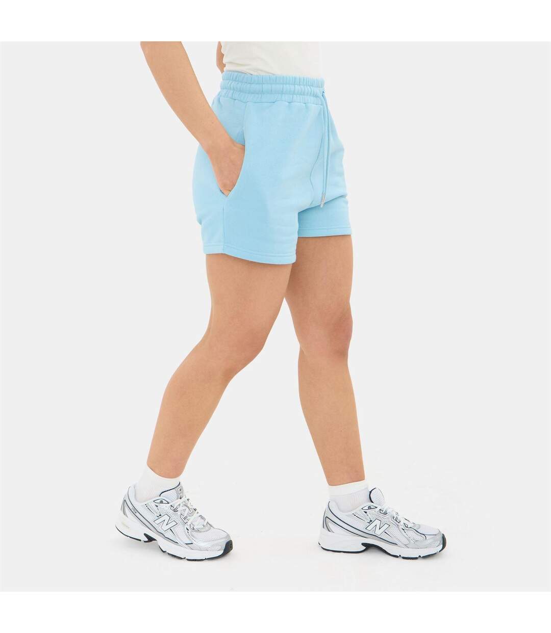 Womens/ladies Jersey Shorts Blue I Saw It First-3