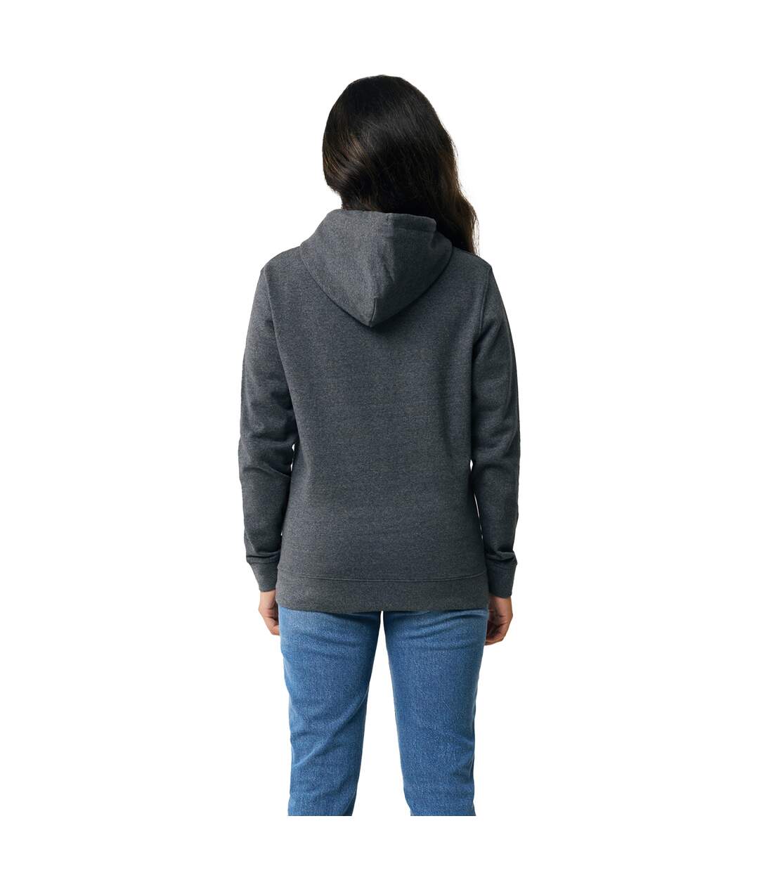 Unisex adult torres recycled cotton undyed hoodie heather anthracite Iqoniq-3