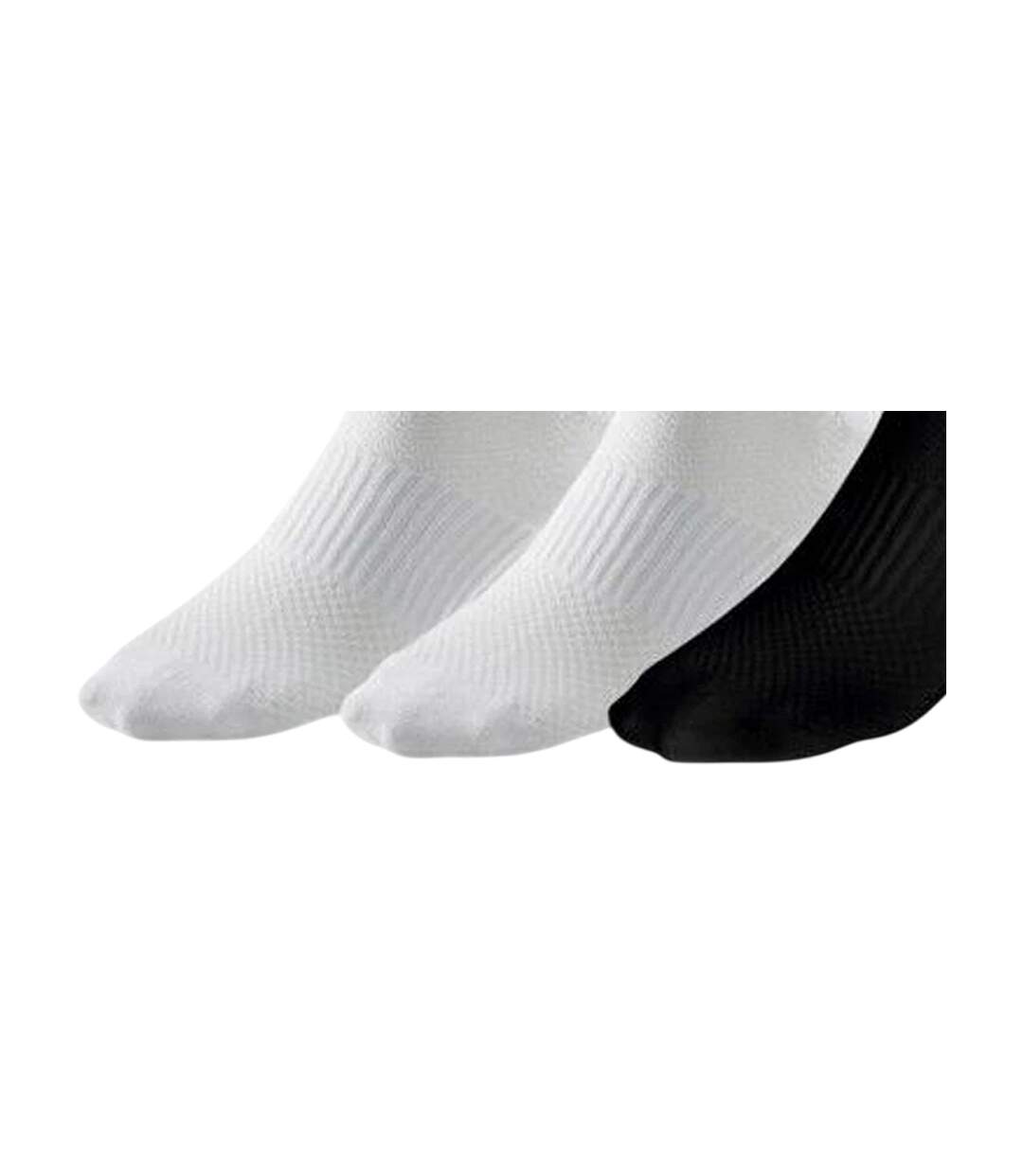 Lot De 3  Chaussettes Entraînement Adulte Noir Blanc Mizuno-3