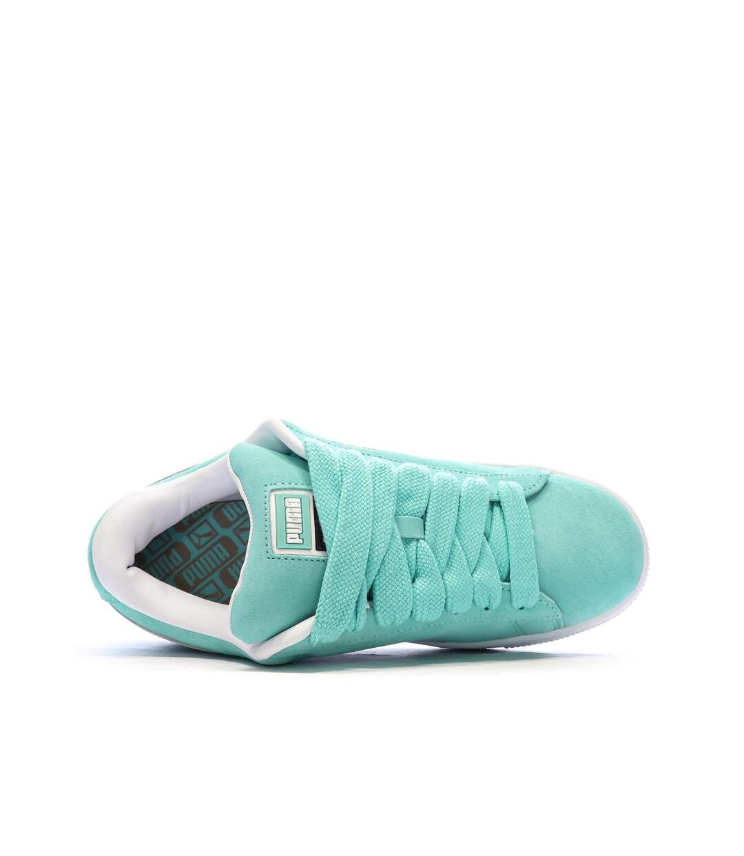Baskets turquoise/blanc homme puma suede xl-4