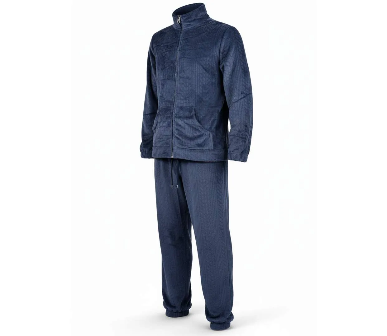 Pyjama Homme Hiver Polaire Doux ZIP-1