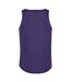 AWDis Just Cool Mens Sports Gym Plain Tank / Vest Top (Purple) - UTRW687