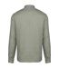 Mens linen long-sleeved shirt almond green Spasso-2