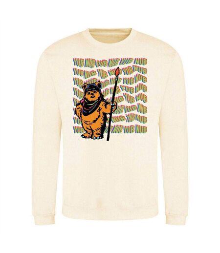 Sweat Motif Ewok Yub Nub Adulte Blanc Star Wars