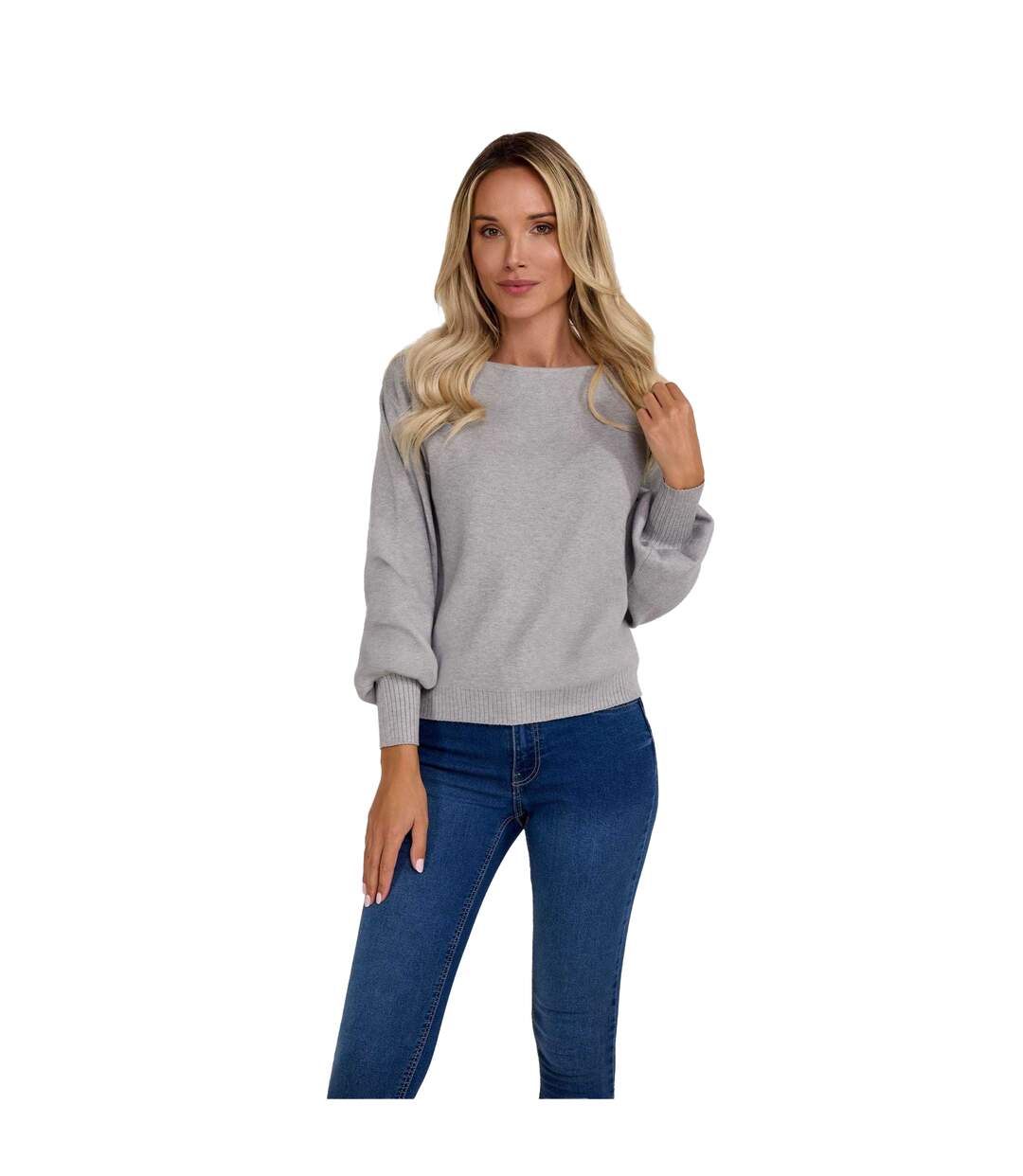 Pull Femme Gris Minoti-4