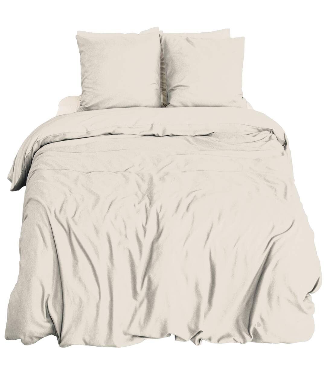 Parure de lit bi-matière microfibre SENSATION FLANELLE-2
